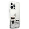Karl Lagerfeld KLHCP13XGKCS 13 Pro Max 6,7 srebrny/silver hardcase Liquid Glitter Karl&Choupette